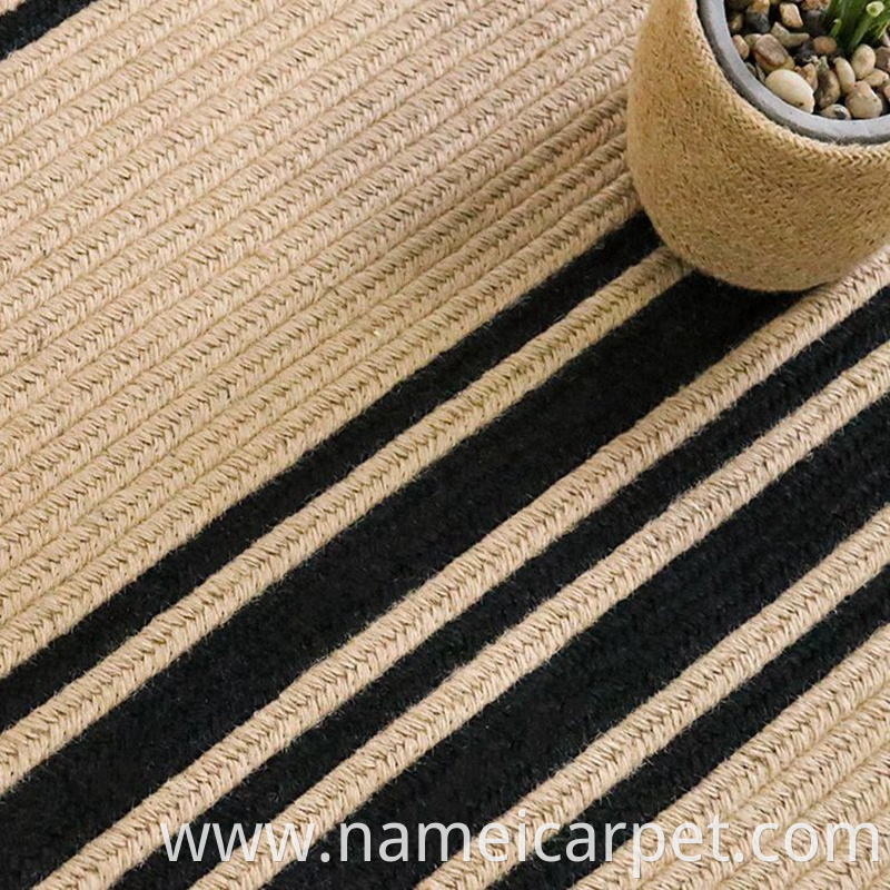 Jute Hemp Braided Wovencarpet Area Rug Floor Mats 88